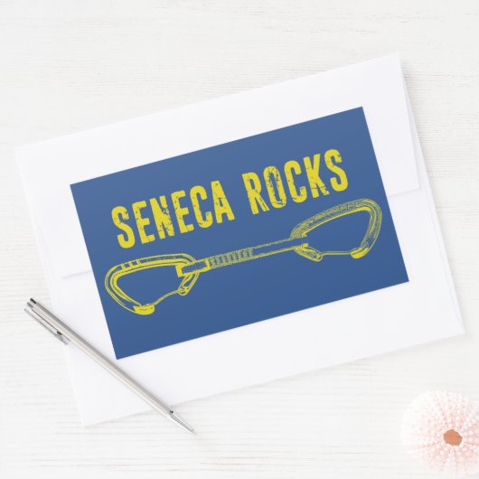Seneca Rocks Climate Rechthoekige Sticker (Envelop)