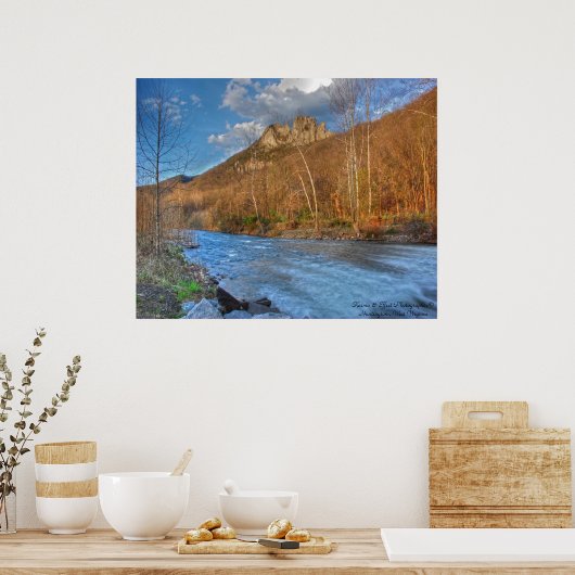 Seneca Rocks HDR Poster (Keuken)