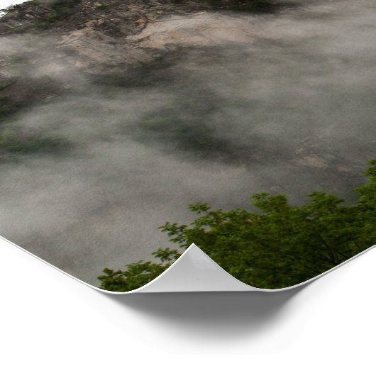 Seneca Rocks in cloud, West Virginia. Poster (Hoek)