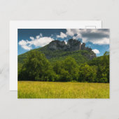 Seneca Rocks in de zomer, West Virginia Briefkaart (Voorkant / Achterkant)