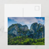 Seneca Rocks in de zomer, West Virginia Briefkaart (Voorkant / Achterkant)