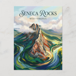 Seneca Rocks West Virginia Briefkaart
