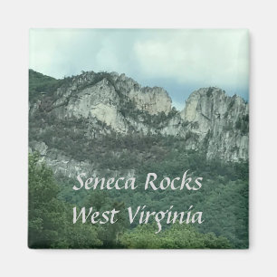 Seneca Rocks West Virginia Sjabloon magneten