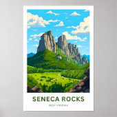 Seneca Rocks West Virginia Travel Print (Voorkant)