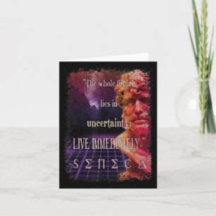 Seneca Stoic Quote Live Now Stoicism Philosophy Kaart