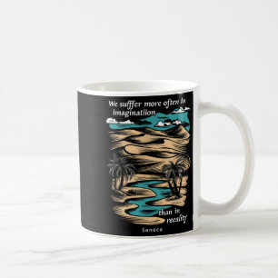 Seneca Stoïcijnse filosoof Stoïcisme citeert Cool Koffiemok
