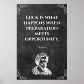 Seneca wise quote. Wisdom Poster (Voorkant)