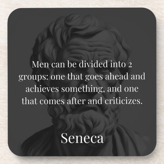 Seneca's Division: De Doers en de Critici Bier Onderzetter (Voorkant)