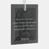 Seneca's Division: De Doers en de Critici Glas Ornament (Voorkant Rechts)