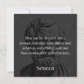 Seneca's Division: De Doers en de Critici Kaart (Voorkant)