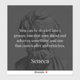 Seneca's Division: De Doers en de Critici Sticker