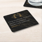 Seneca's Insight: Angsten in vergelijking met echt Kartonnen Onderzetters (Schuin)