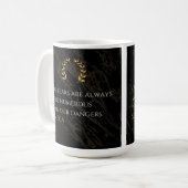 Seneca's Insight: Angsten in vergelijking met echt Koffiemok (Voorkant links)