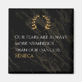 Seneca's Insight: Angsten in vergelijking met echt Magneet (Voorkant)