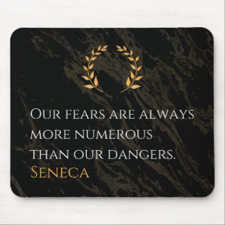 Seneca's Insight: Angsten in vergelijking met echt Muismat