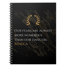 Seneca's Insight: Angsten in vergelijking met echt Notitieboek