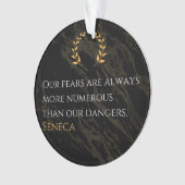 Seneca's Insight: Angsten in vergelijking met echt Ornament (voorkant)