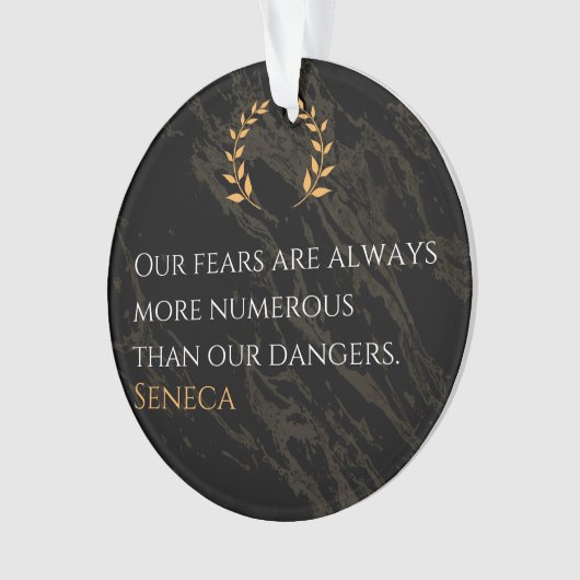 Seneca's Insight: Angsten in vergelijking met echt Ornament (voorkant)