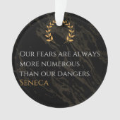 Seneca's Insight: Angsten in vergelijking met echt Ornament (voorkant)