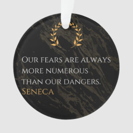 Seneca's Insight: Angsten in vergelijking met echt Ornament