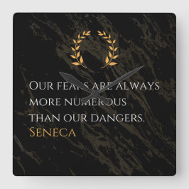 Seneca's Insight: Angsten in vergelijking met echt Vierkante Klok