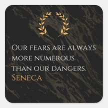 Seneca's Insight: Angsten in vergelijking met echt