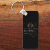 Seneca's Insight: Fears Compared to Real Dangers Sleutelhanger (Voorkant)