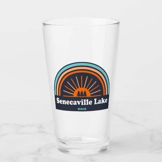 Senecaville Lake Ohio Rainbow Glas (Voorkant)