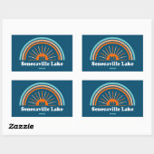 Senecaville Lake Ohio Rainbow Rechthoekige Sticker (Vel)