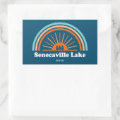 Senecaville Lake Ohio Rainbow Rechthoekige Sticker (Tas)