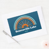 Senecaville Lake Ohio Rainbow Rechthoekige Sticker (Envelop)