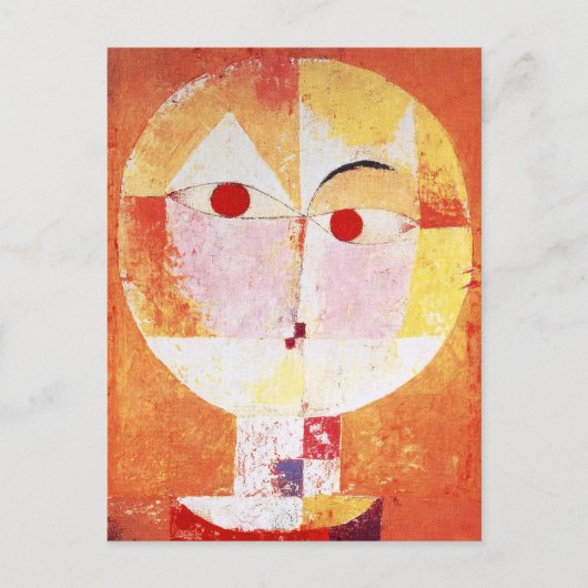 Senecio Abstract Portrait Paul Klee Briefkaart (Voorkant)