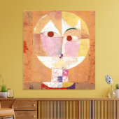 Senecio (Baldgreis) (1922) schilderij van Paul Kle Canvas Afdruk (Insitu (Woonkamer))