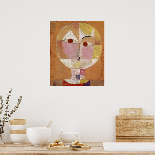 Senecio, binnenkort door Paul Klee geadopteerd Poster (Keuken)