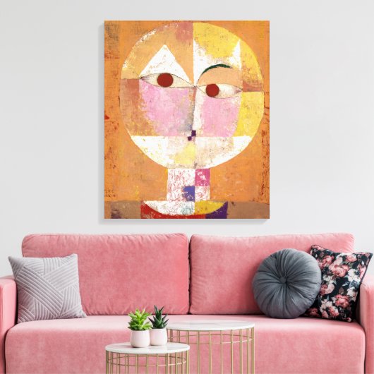 Senecio | Paul Klee | Canvas Afdruk (Insitu (Woonkamer))