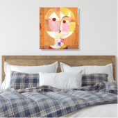 Senecio | Paul Klee | Canvas Afdruk (Insitu (Slaapkamer))