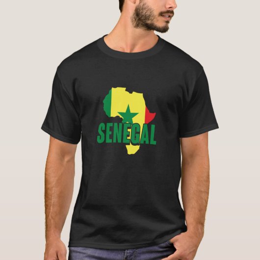 Senegal African Pride and Heritage  2 T-shirt (Voorkant)