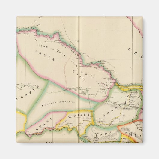 Senegal Afrika Magneet (Voorkant)