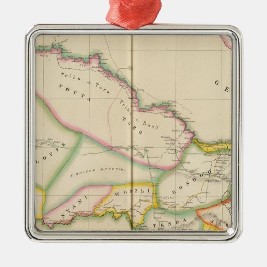 Senegal Afrika Metalen Ornament (Voorkant)