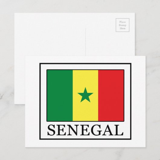 Senegal Briefkaart (Voorkant / Achterkant)