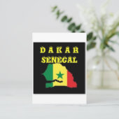 SENEGAL (DAKAR) KAART T-SHIRT EN ETC (Staand voorkant)