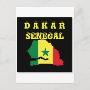 SENEGAL (DAKAR) KAART T-SHIRT EN ETC