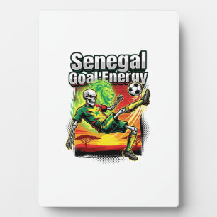 Senegal Doel Energie Skelet Aanvaller Naties Creat Fotoplaat