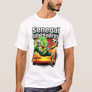 Senegal Doel Energie Skelet Aanvaller Naties Creat T-shirt