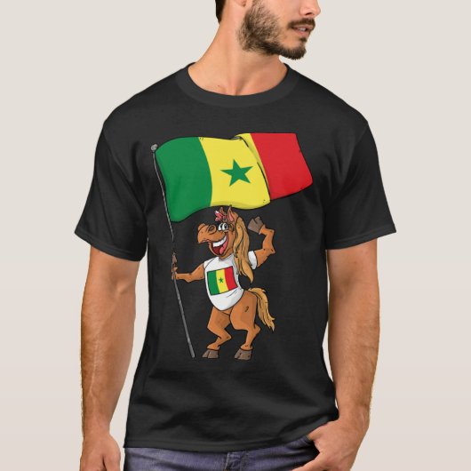 Senegal Fan Horse T-shirt (Voorkant)