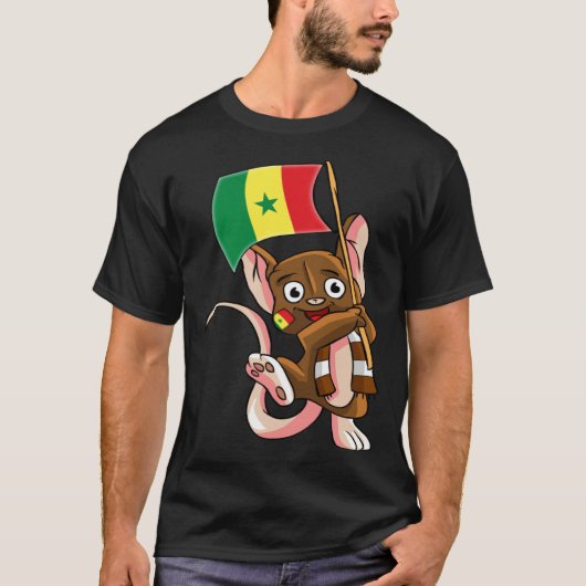Senegal Fan Mouse T-shirt (Voorkant)
