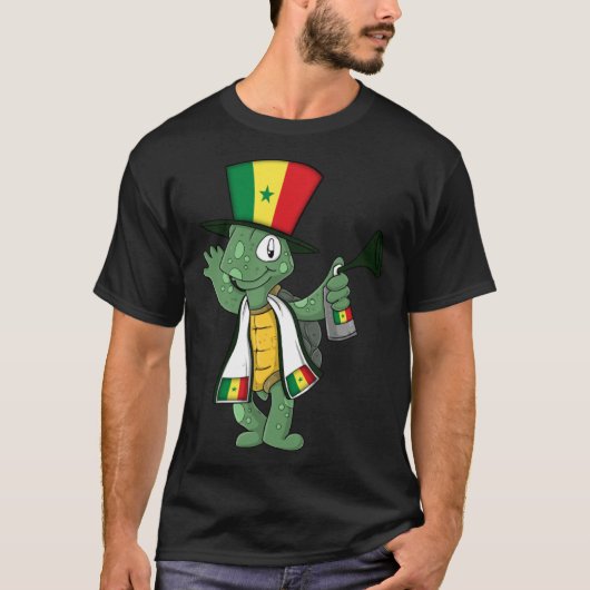 Senegal Fan Tortoise T-shirt (Voorkant)