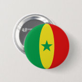 Senegal Fisheye Vlag Button (Voorkant /achterkant)