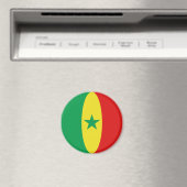 Senegal Fisheye Vlag Magneet (Insitu (Vaatwasser))