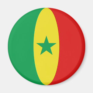 Senegal Fisheye Vlag Magneet